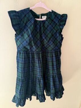 Crewcuts Shimmer Plaid
Tiered Ruffle Dress girls holiday Christmas size 7